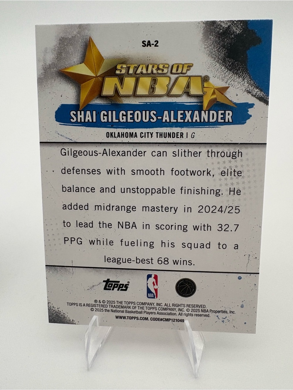 Shai Gilgeous-Alexander Thunder 5-Card Lot 🔥Bomb Squad/Prizm/Revolution/Topps🔥 - Picture 9 of 11